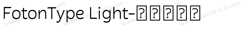FotonType Light字体转换
